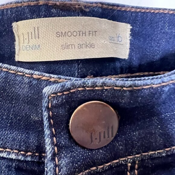 J. Jill Denim Women's Jeans Size 16 Smooth Fit Slim Ankle Medium Wash High Rise - Picture 3 of 11